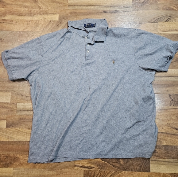 Polo Ralph Lauren Other - Polo Ralph Lauren Polo Shirt Adult  3XLT Gray Short Sleeve Mens 100% Cotton